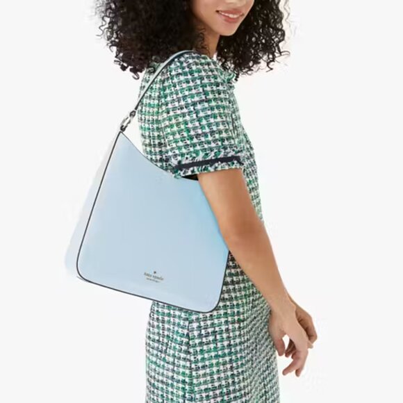 Kate Spade Perry Leather Shoulder Bag Celeste Blue New K8695 USD $379 - Picture 3 of 16